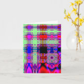 Abstracte kleurrijke Duitse verjaardag Kaart (Gele Bloem)