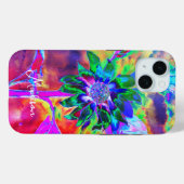 Abstracte kleurrijke elegante zonnebloem Case-Mate iPhone case (Achterkant (horizontaal))