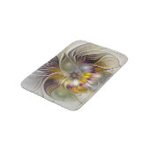 Abstracte kleurrijke Fantasy Flower Modern Fractal Badmat (Gekanteld)