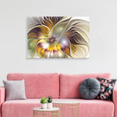 Abstracte kleurrijke Fantasy Flower Modern Fractal Canvas Afdruk (Insitu (Woonkamer))