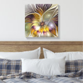 Abstracte kleurrijke Fantasy Flower Modern Fractal Canvas Afdruk (Insitu (Slaapkamer))