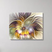 Abstracte kleurrijke Fantasy Flower Modern Fractal Canvas Afdruk (Voorkant)