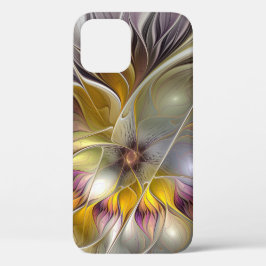 Abstracte kleurrijke Fantasy Flower Modern Fractal Case-Mate iPhone Case