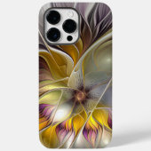 Abstracte kleurrijke Fantasy Flower Modern Fractal Case-Mate iPhone Case (Achterkant)