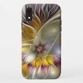 Abstracte kleurrijke Fantasy Flower Modern Fractal Case-Mate iPhone Case (Achterkant)