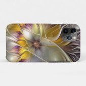 Abstracte kleurrijke Fantasy Flower Modern Fractal Case-Mate iPhone Case (Achterkant (horizontaal))