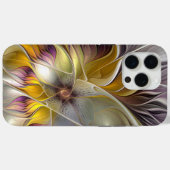 Abstracte kleurrijke Fantasy Flower Modern Fractal Case-Mate iPhone Case (Achterkant (horizontaal))