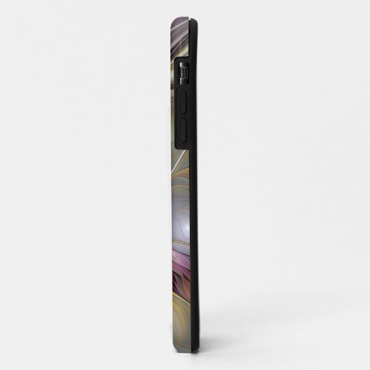Abstracte kleurrijke Fantasy Flower Modern Fractal Case-Mate iPhone Case (Achterkant/links)