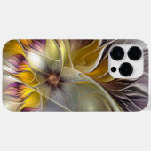 Abstracte kleurrijke Fantasy Flower Modern Fractal Case-Mate iPhone Case (Achterkant (horizontaal))