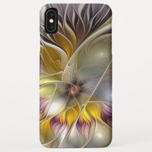 Abstracte kleurrijke Fantasy Flower Modern Fractal Case-Mate iPhone Case
