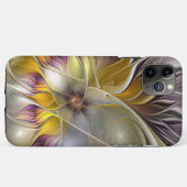 Abstracte kleurrijke Fantasy Flower Modern Fractal Case-Mate iPhone Case (Achterkant (horizontaal))