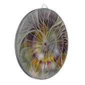 Abstracte kleurrijke Fantasy Flower Modern Fractal Dartbord (Voorkant Links)