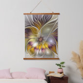 Abstracte kleurrijke Fantasy Flower Modern Fractal Hangend Wandkleed (Slaapkamer)