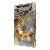 Abstracte kleurrijke Fantasy Flower Modern Fractal Mini Klembord (Angled2)