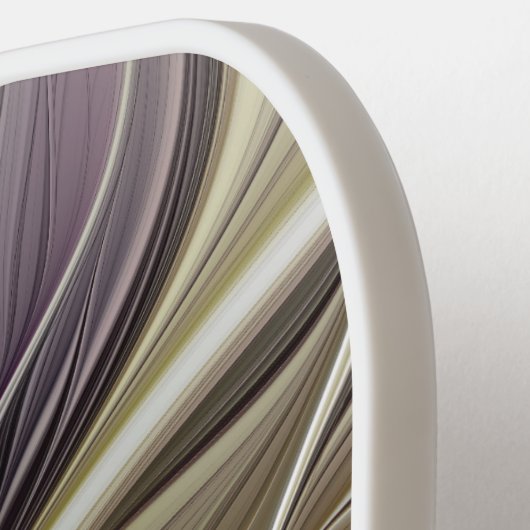 Abstracte kleurrijke Fantasy Flower Modern Fractal Pickleball Paddle (Links Detail)