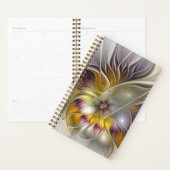 Abstracte kleurrijke Fantasy Flower Modern Fractal Planner (Display)