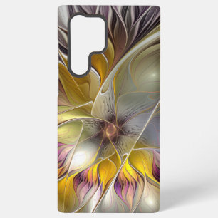 Abstracte kleurrijke Fantasy Flower Modern Fractal Samsung Galaxy Hoesje