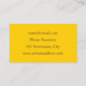 Abstracte kleurrijke Fantasy Flower Modern Fractal Visitekaartje (Achterkant)