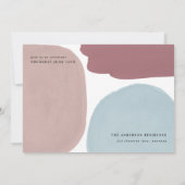 Abstracte kleurrijke fotograduatie-partij aankondiging (Achterkant)