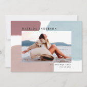 Abstracte kleurrijke fotograduatie-partij aankondiging