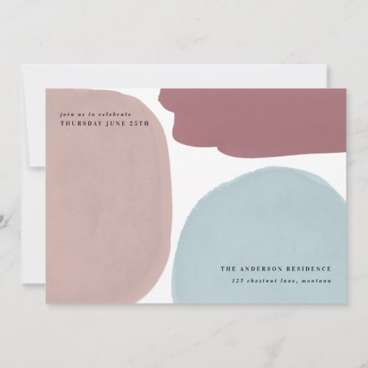 Abstracte kleurrijke fotograduatie-partij aankondiging