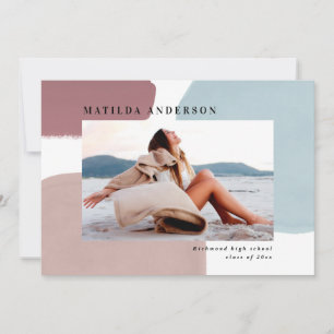 Abstracte kleurrijke fotograduatie-partij aankondiging