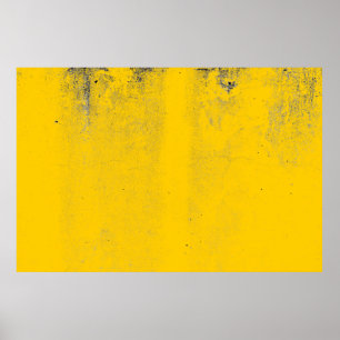 Abstracte kleurrijke gele cementwandtextuur en b poster