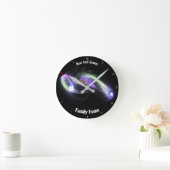 Abstracte, kleurrijke geleivis koel uitziend ronde klok (Huis)