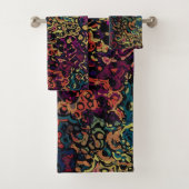 Abstracte kleurrijke geometrie bad handdoek (Insitu)