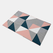 Abstracte kleurrijke geometrie deurmat (Schuin)