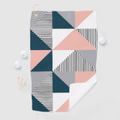 Abstracte kleurrijke geometrie golfhanddoek (Insitu)
