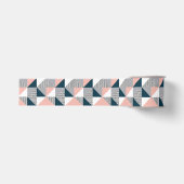 Abstracte kleurrijke geometrie grosgrain lint (Voorkant)