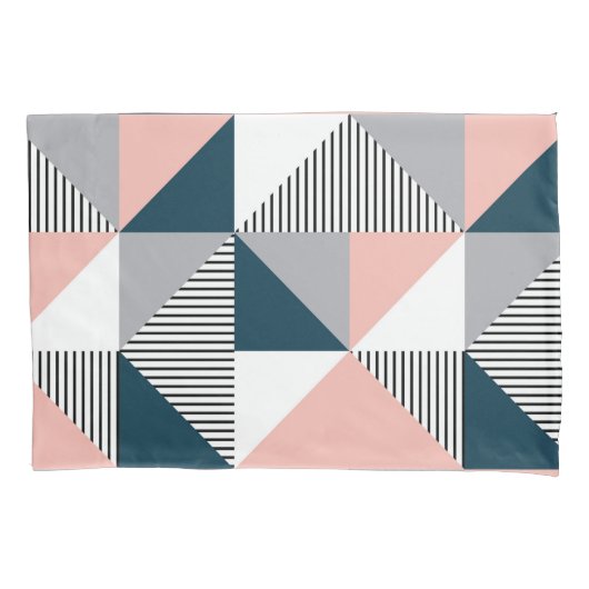 Abstracte kleurrijke geometrie kussensloop (Voorkant)