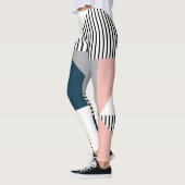 Abstracte kleurrijke geometrie leggings (Links)