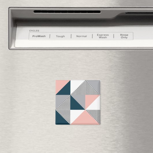 Abstracte kleurrijke geometrie magneet (Insitu (Vaatwasser))