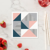 Abstracte kleurrijke geometrie servet (Insitu)