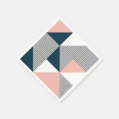 Abstracte kleurrijke geometrie servet (Hoek)