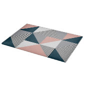 Abstracte kleurrijke geometrie snijplank (Hoek)
