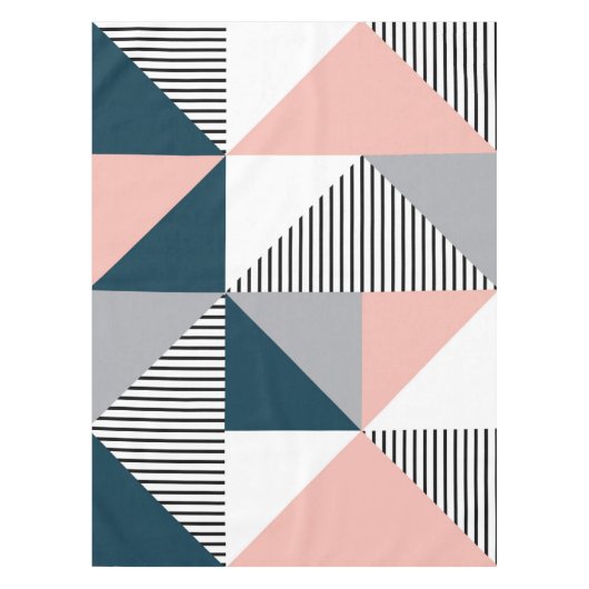 Abstracte kleurrijke geometrie tafelkleed (Voorkant)