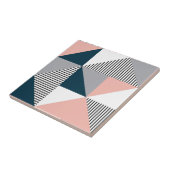 Abstracte kleurrijke geometrie tegeltje (Zijkant)