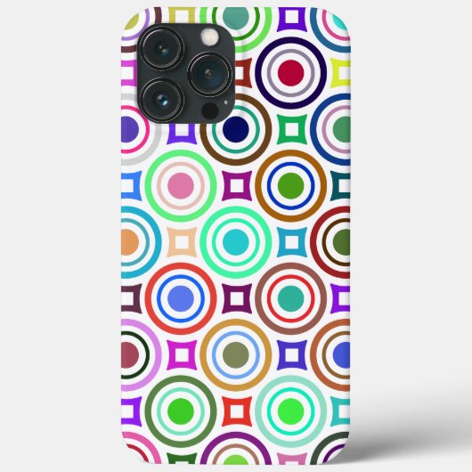 Abstracte kleurrijke geometrische cirkels Case-Mate iPhone case (Achterkant)