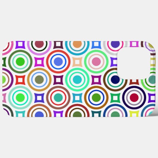 Abstracte kleurrijke geometrische cirkels Case-Mate iPhone case (Achterkant (horizontaal))
