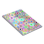 Abstracte kleurrijke geometrische cirkels notitieboek (Rechterzijde)
