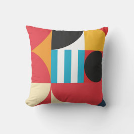 Abstracte kleurrijke geometrische patronen kussen