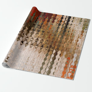 abstracte, kleurrijke geometrische snijhoek cadeaupapier