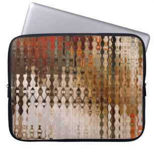 abstracte, kleurrijke geometrische snijhoek laptop sleeve