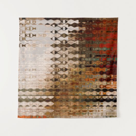 abstracte, kleurrijke geometrische snijhoek wandkleed (Voorkant (horizontaal))