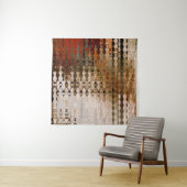 abstracte, kleurrijke geometrische snijhoek wandkleed (In situ)