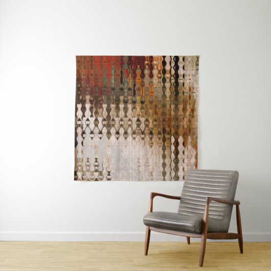 abstracte, kleurrijke geometrische snijhoek wandkleed (In situ)