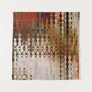 abstracte, kleurrijke geometrische snijhoek wandkleed